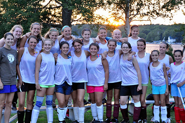 Field Hockey Camps - Group Photo Sunset Background